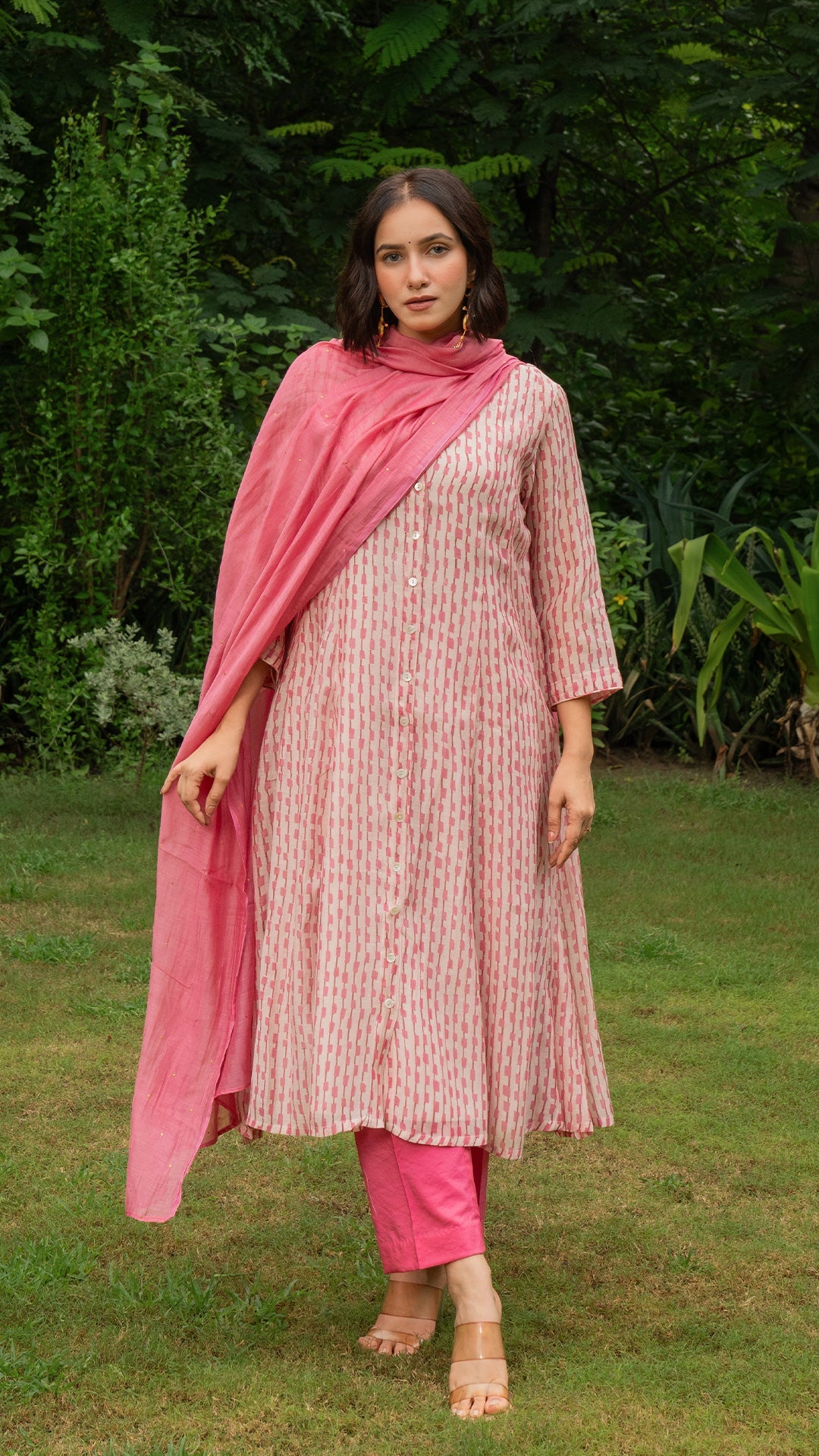 Inaya Chanderi Kurta - Pink