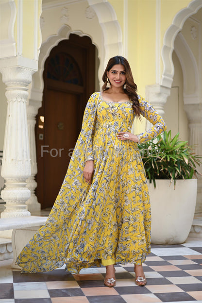 Amber Anarkali Set