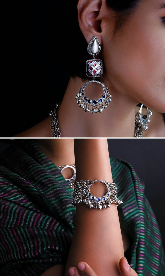 Noor Earrings & Chand Bracelet Combo