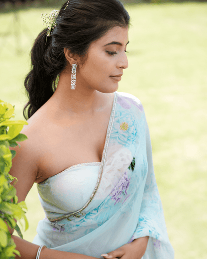 Azzure Bloom Sari