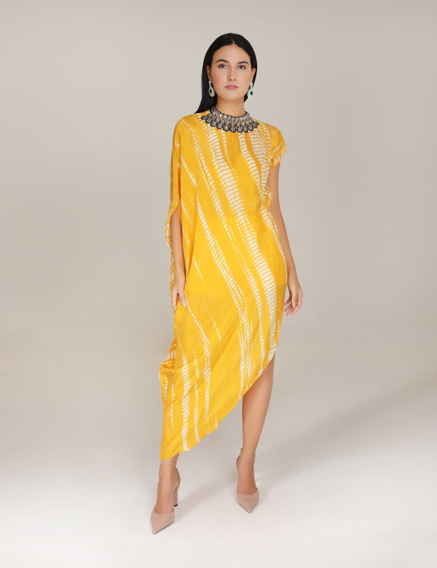 Yellow raya Triangle Dress